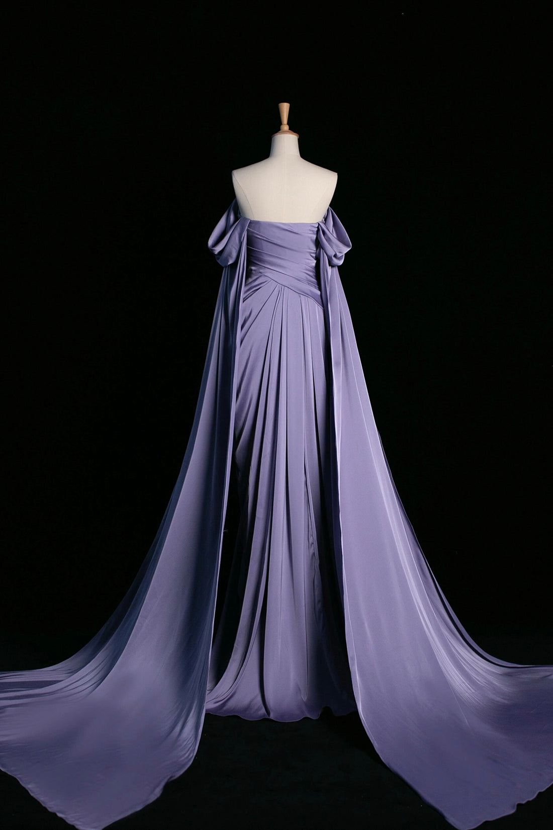 Purple Satin Long Prom Dress, Elegant A-Line Evening Party Dress