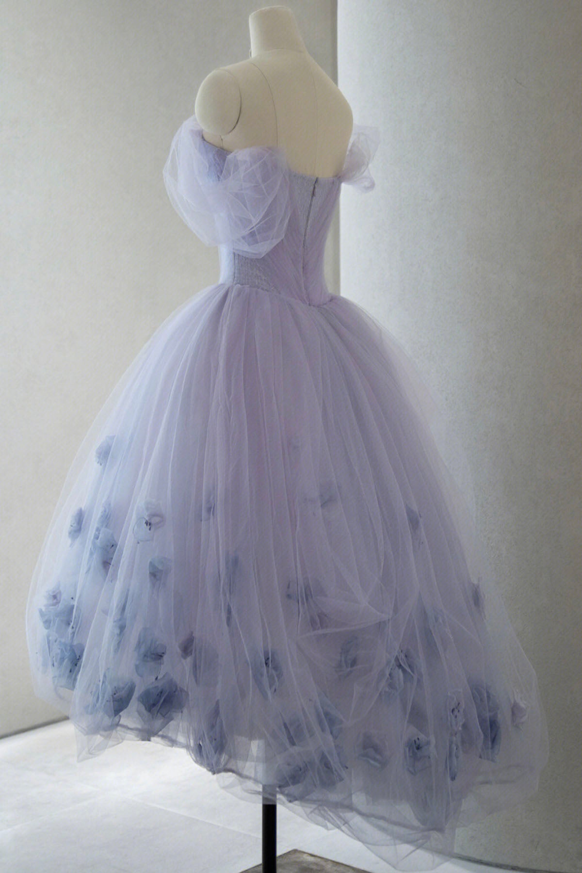 Purple Tulle Short Prom Dress