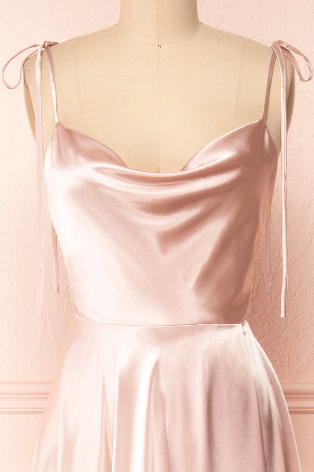 Simple Satin Long Prom Dress, A-Line Spaghetti Strap Evening Party Dress