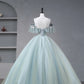 Beautiful Tulle Sequins Long Prom Dress, A-Line Off the Shoulder Party Dress