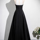 Black A-Line Short Prom Dress, Simple Black Evening Party Dress