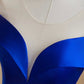 Blue Satin Floor Length Prom Dress, Elegant A-Line Evening Party Dress