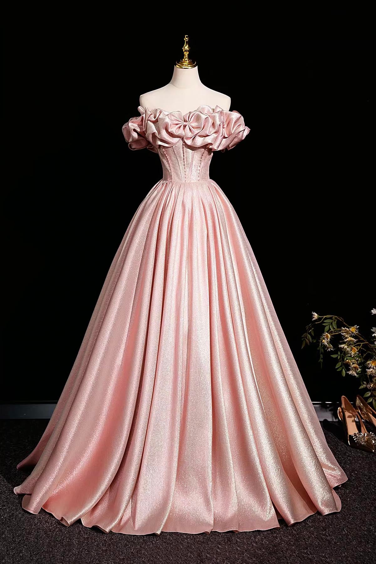 Beautiful Pink Prom Dresses Ball Gown, A-line Backless Prom Formal Dre girlideas Beautiful Pink Prom Dresses Ball Gown, A-line Backless Prom Formal Dre girlideas