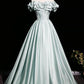 Beautiful Aqua Green  Prom Dresses Ball Gown, A-line Backless Prom Formal Dresses