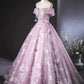 Light Purple Tulle Lace Long Formal Dress, Beautiful A-Line Evening Party Dress