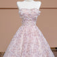 A-Line Tulle Flowers Long Formal Dress, Beautiful Strapless Evening Party Dress