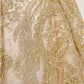 Gold Tulle Sequins Long Prom Dress, A-Line Strapless Evening Party Dress