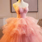 Pink Sweet 16 Dress, Beautiful A-Line Tulle Formal Party Gown