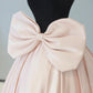 Black Velvet and Pink Satin Long Prom Dress, Beautiful A-Line Party Dress