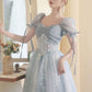 Lovely Tulle Lace Floor Length Prom Dress, Beautiful A-Line Evening Formal Dress