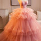 Pink Sweet 16 Dress, Beautiful A-Line Tulle Formal Party Gown