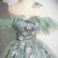 Beautiful Tulle Lace Floor Length Prom Dress