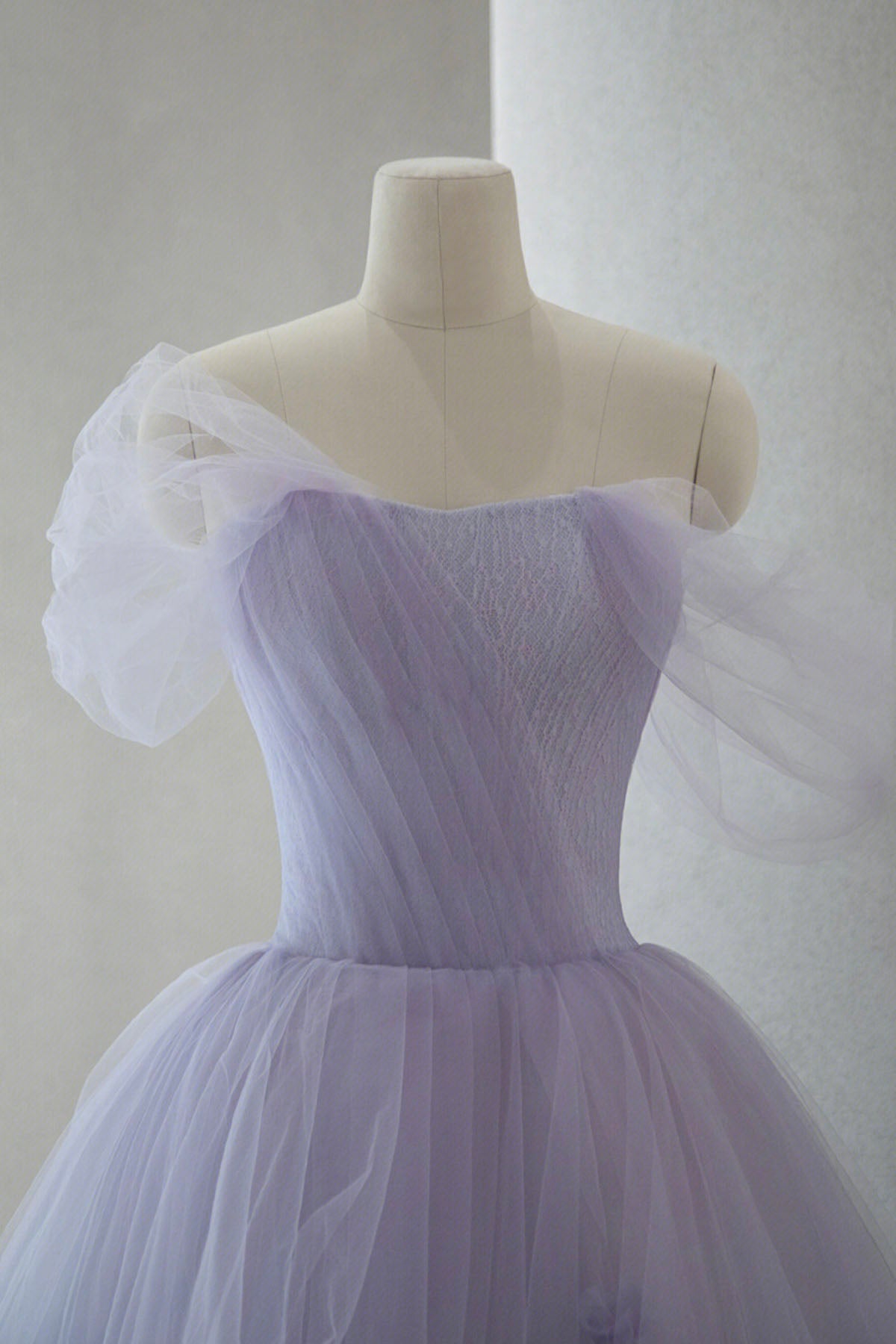 Purple Tulle Short Prom Dress