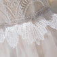 Champagne Tulle Lace Short Prom Dress, A-Line Off the Shoulder Party Dress