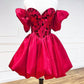Red Satin Short A-Line Prom Dress, Red Mini Homecoming Dress