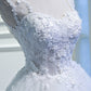 White Tulle Lace Short Prom Dress, Cute A-Line Party Dress