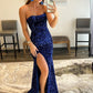 Mermaid Sequins Long Prom Dress, Simple Evening Dress Party Dress